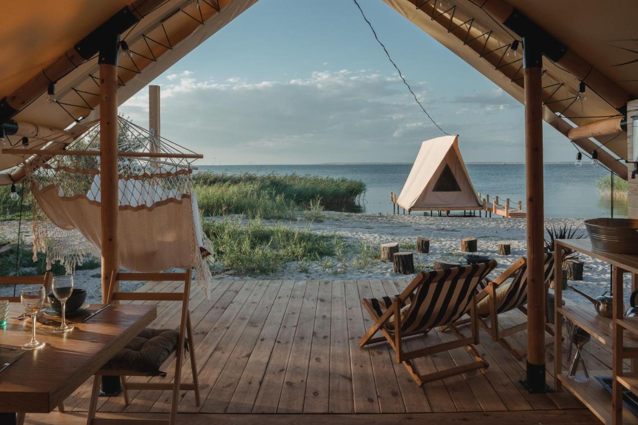 Glamping Mandra Hotel Zatoka Luaran gambar